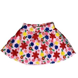 EUC Janie & Jack Embroidered Flower Tulle Skirt Little Girls 4 Pink Double Lined